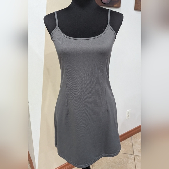 Cider 2 Piece Gray Hooded Sweatshirt Over Tanktop Dress - Picture 5 of 10